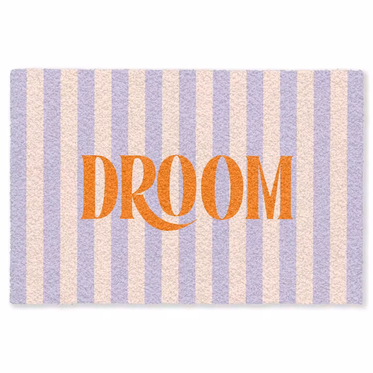 Vloerkleed - Lila - Oranje - Strepen - Droom — 1