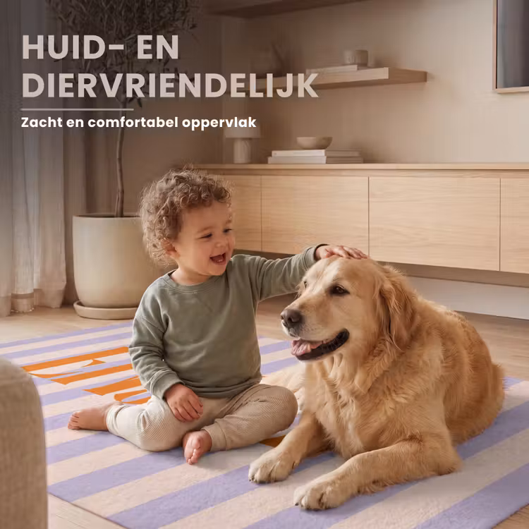 Vloerkleed - Lila - Oranje - Strepen - Enjoy — 6