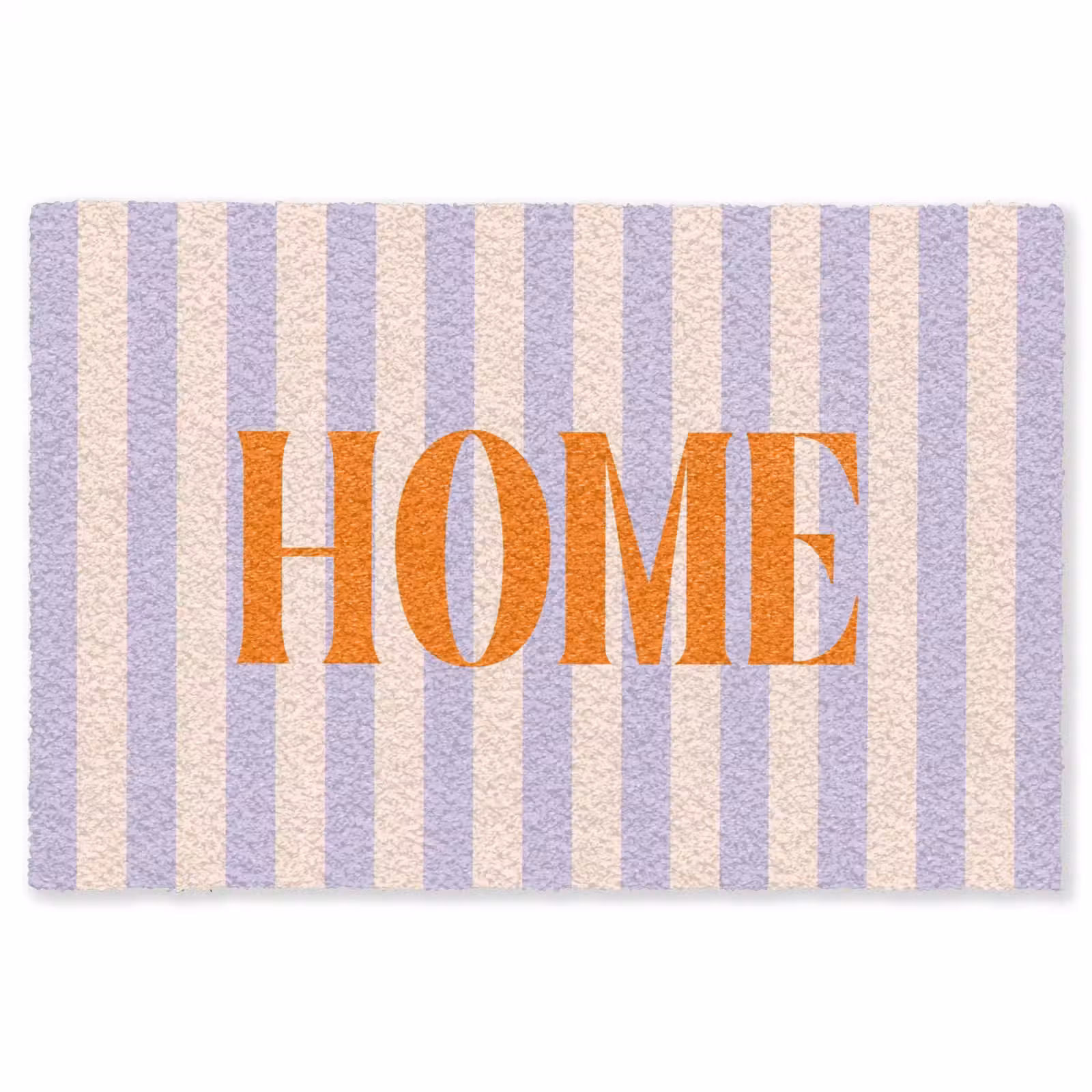 Vloerkleed - Lila - Oranje - Strepen - Home — 1