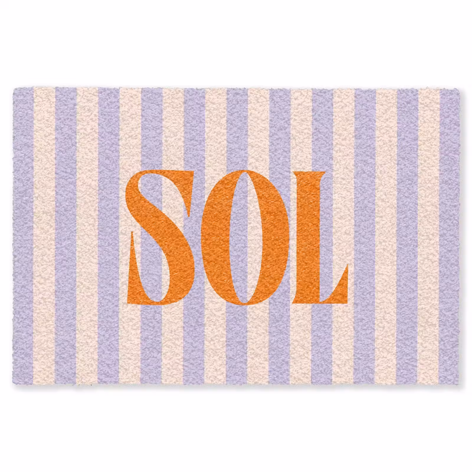 Vloerkleed - Lila - Oranje - Strepen - Sol — 1
