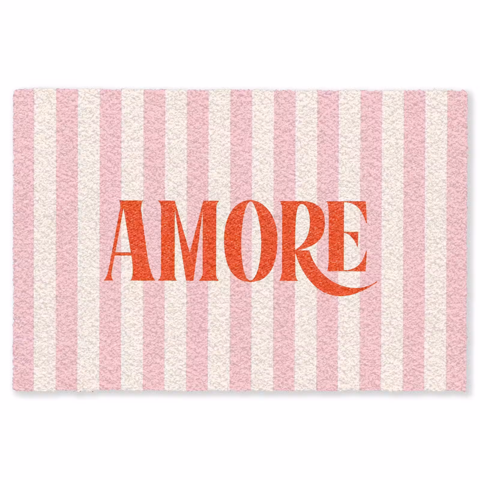 Vloerkleed - Zachtroze - Rood - Strepen - Amore — 1
