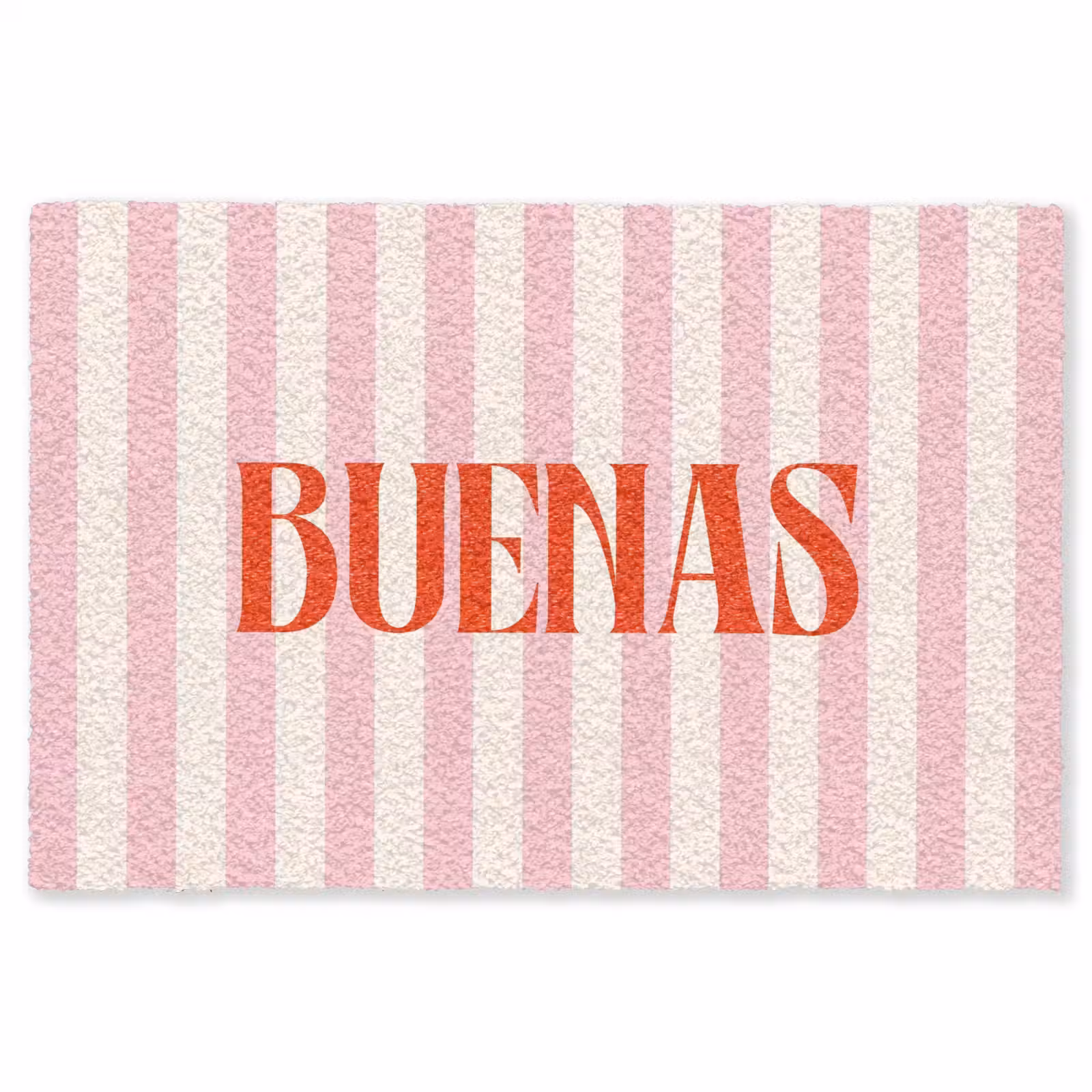 Vloerkleed - Zachtroze - Rood - Strepen - Buenas — 1