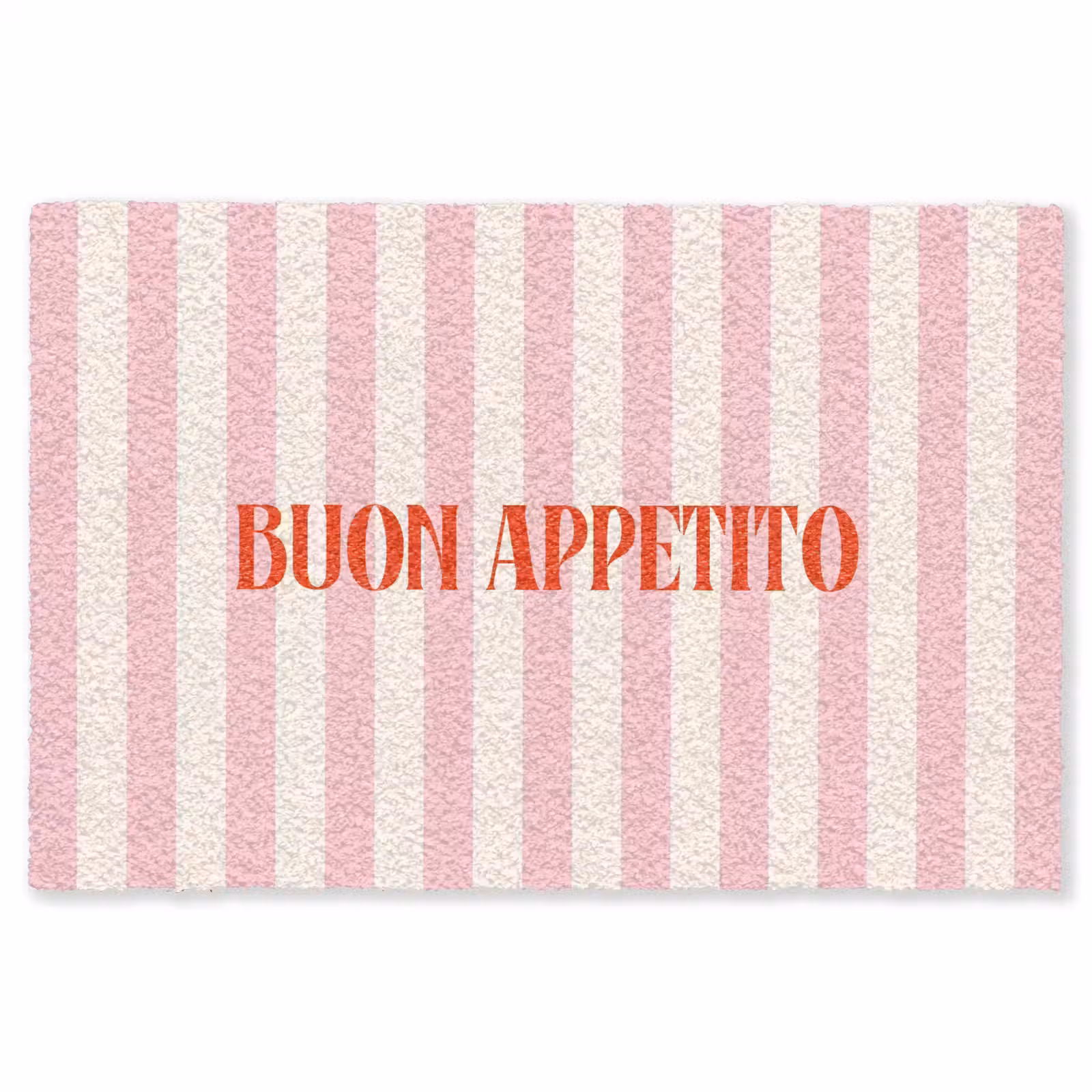 Vloerkleed - Zachtroze - Rood - Strepen - Buon Appetito — 1