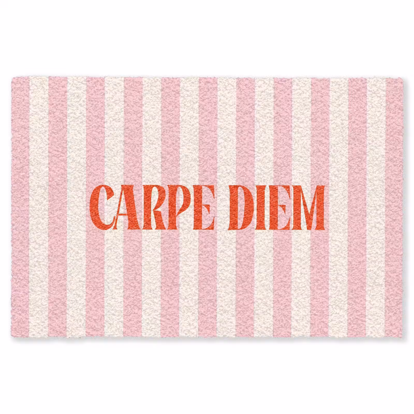 Vloerkleed - Zachtroze - Rood - Strepen - Carpe Diem — 1