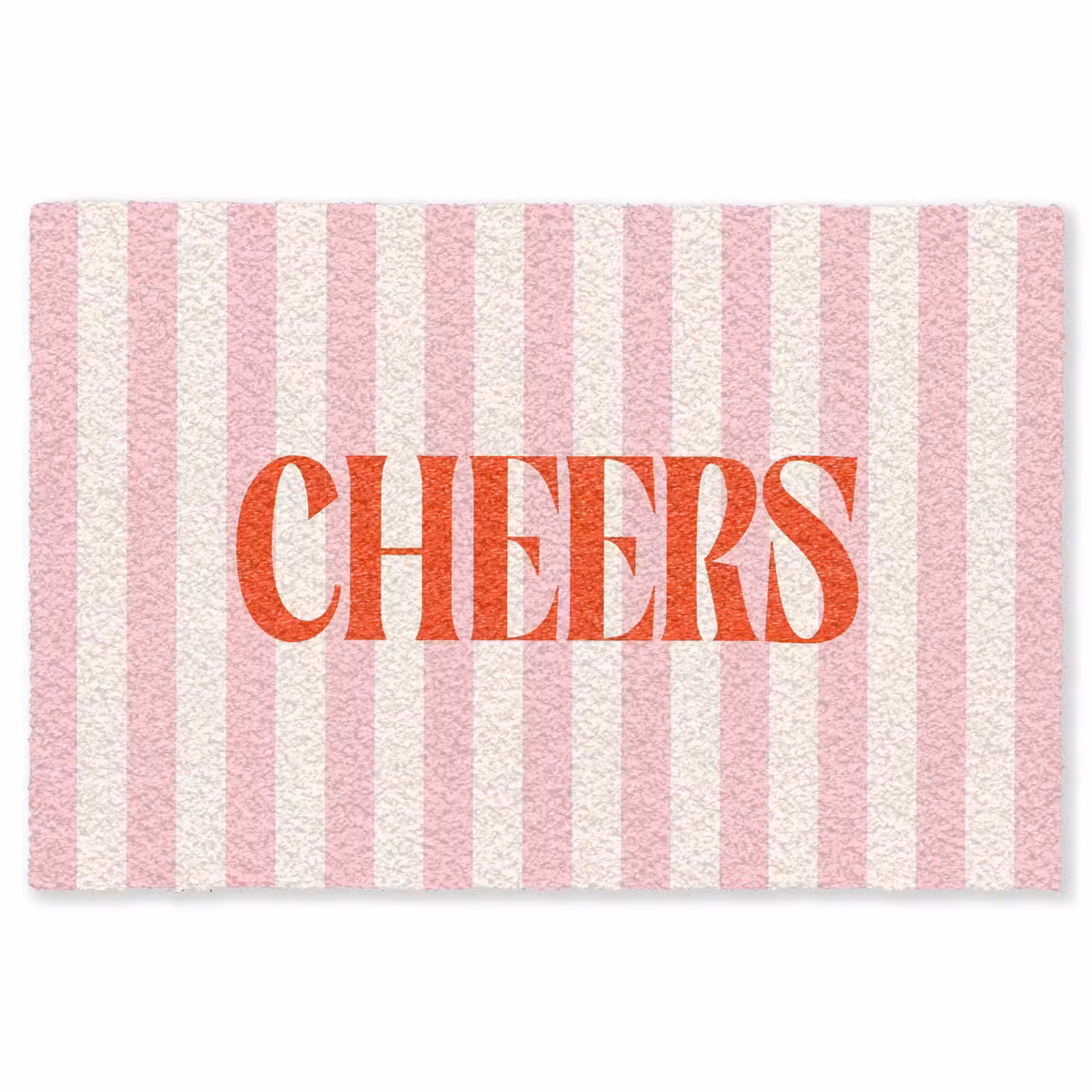 Vloerkleed - Zachtroze - Rood - Strepen - Cheers — 1