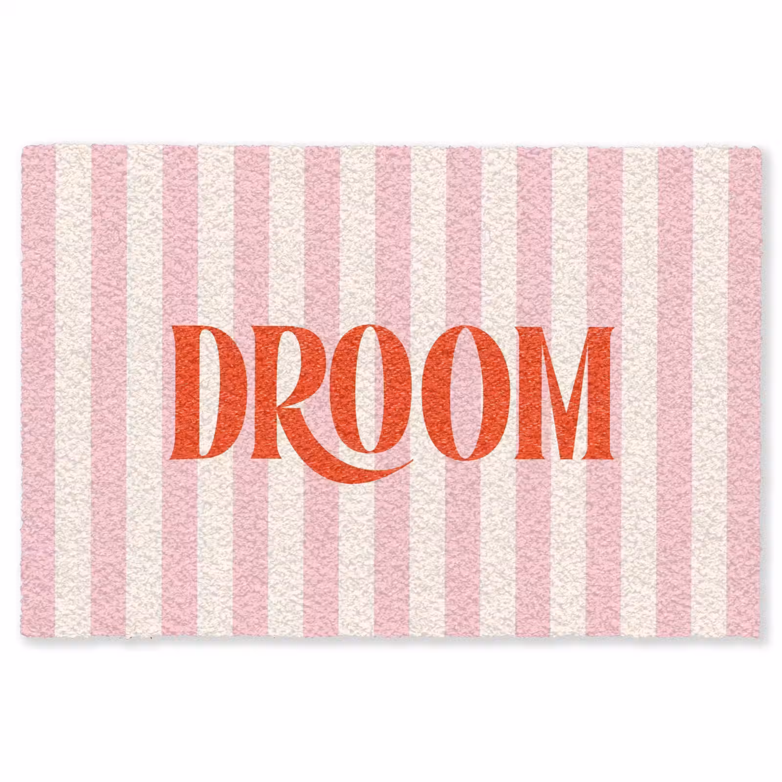 Vloerkleed - Zachtroze - Rood - Strepen - Droom — 1