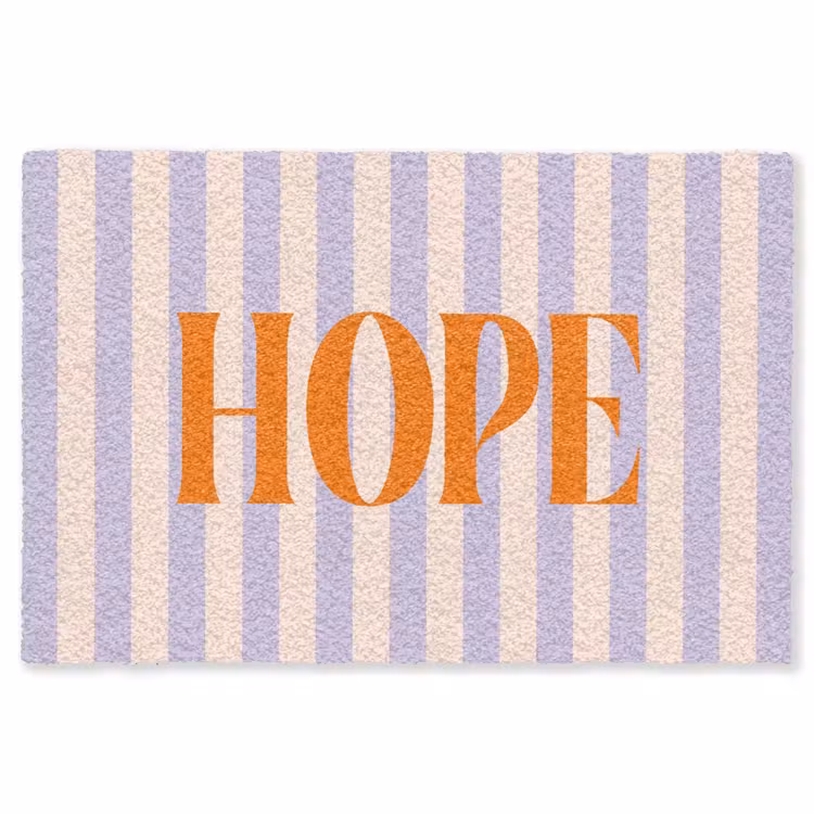 Vloerkleed - Lila - Oranje - Strepen - Hope — 1