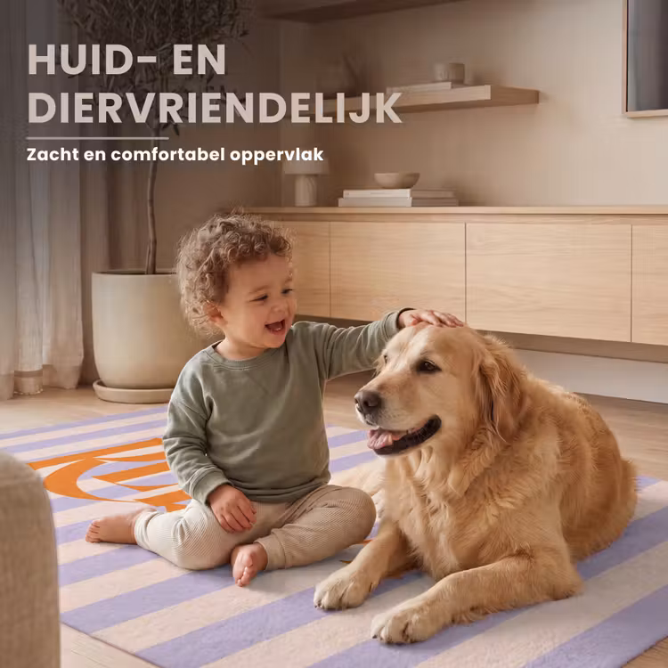 Vloerkleed - Lila - Oranje - Strepen - Relax — 6
