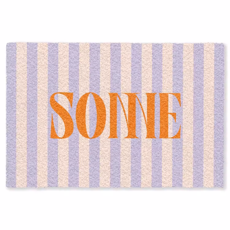 Vloerkleed - Lila - Oranje - Strepen - Sonne — 1