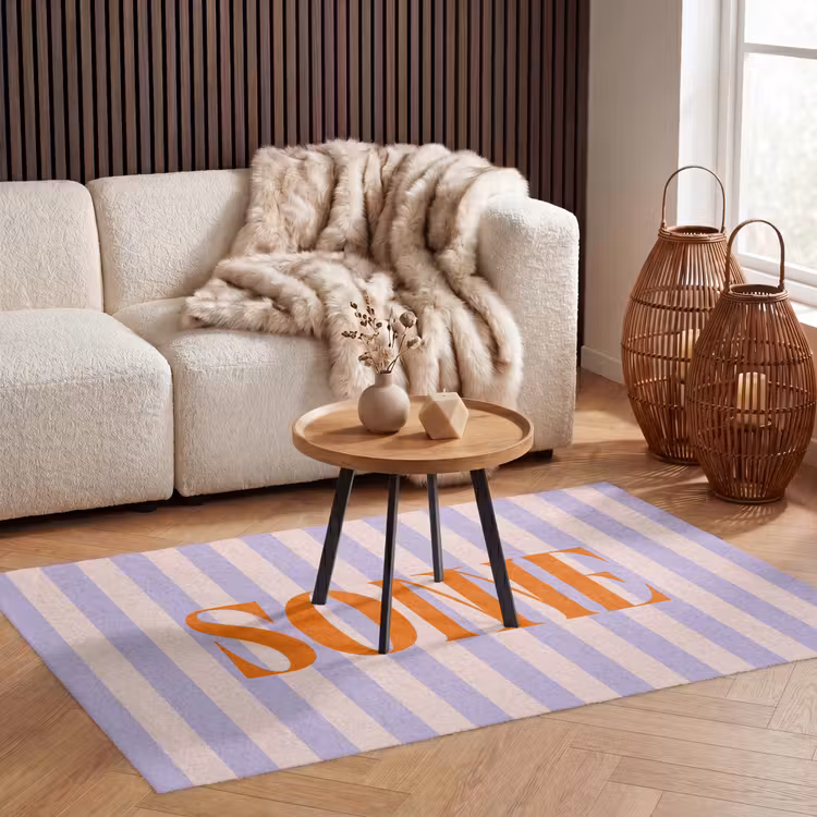 Vloerkleed - Lila - Oranje - Strepen - Sonne — 3