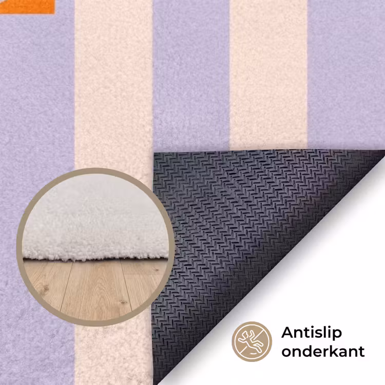 Vloerkleed - Lila - Oranje - Strepen - Sonne — 4