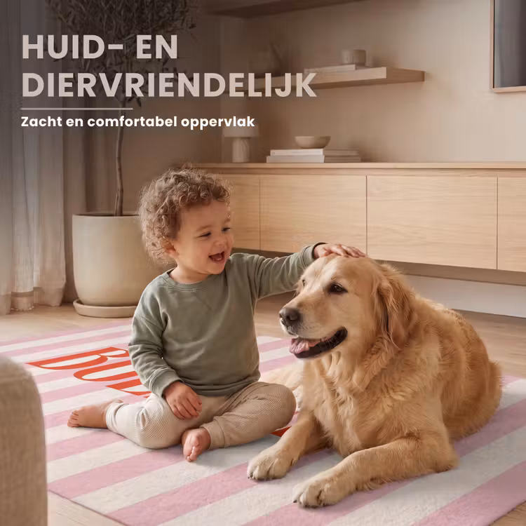 Vloerkleed - Zachtroze - Rood - Strepen - Buenas — 6