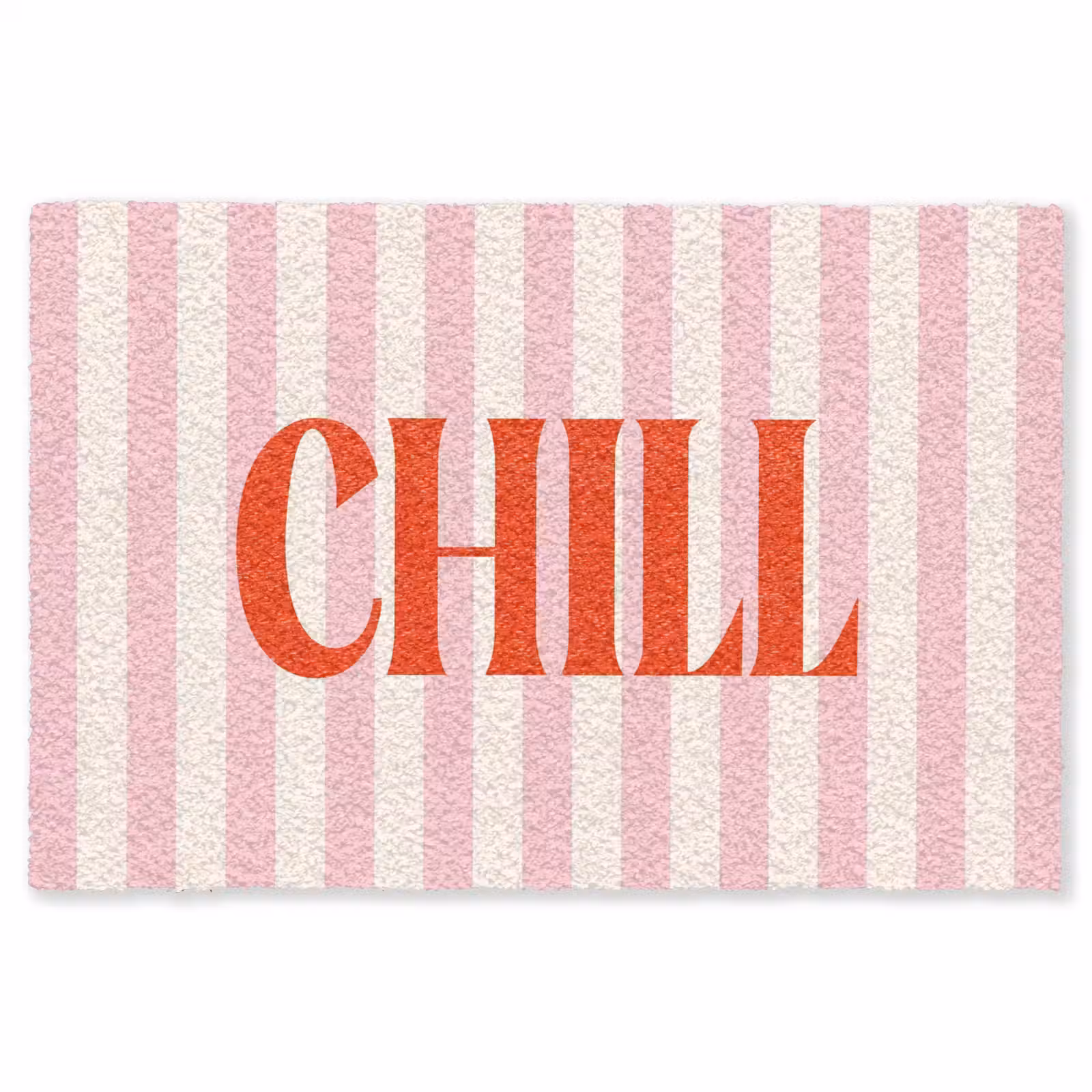Vloerkleed - Zachtroze - Rood - Strepen - Chill — 1
