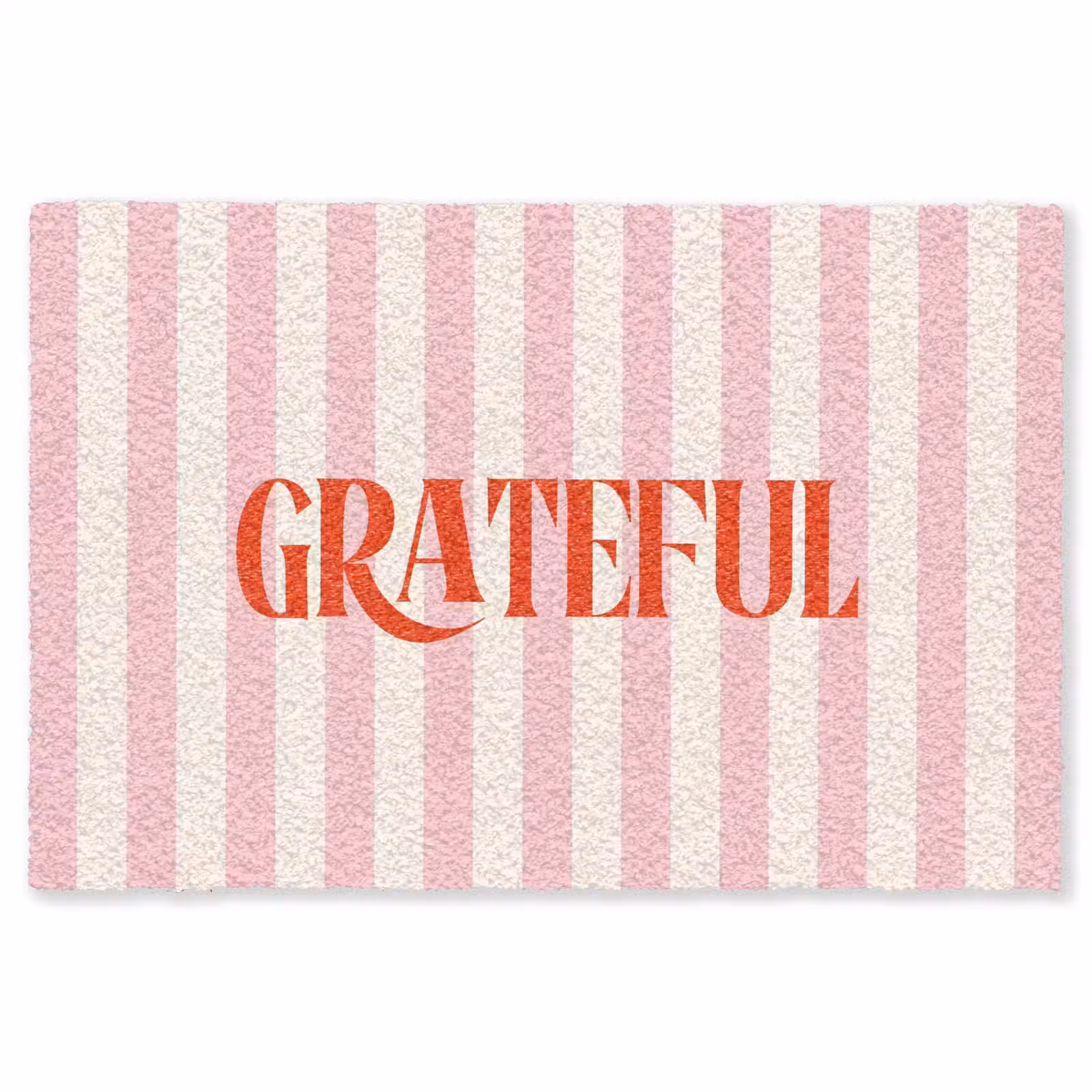 Vloerkleed - Zachtroze - Rood - Strepen - Grateful — 1