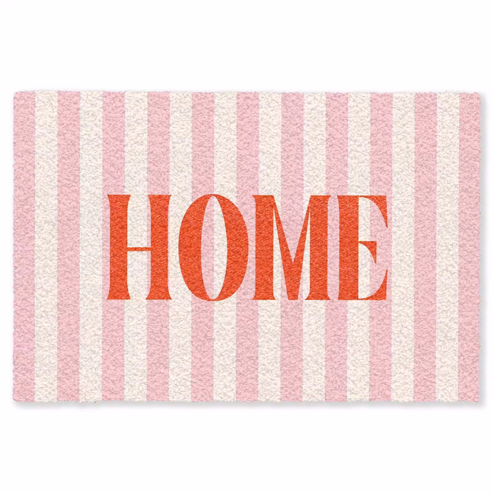 Vloerkleed - Zachtroze - Rood - Strepen - Home — 1