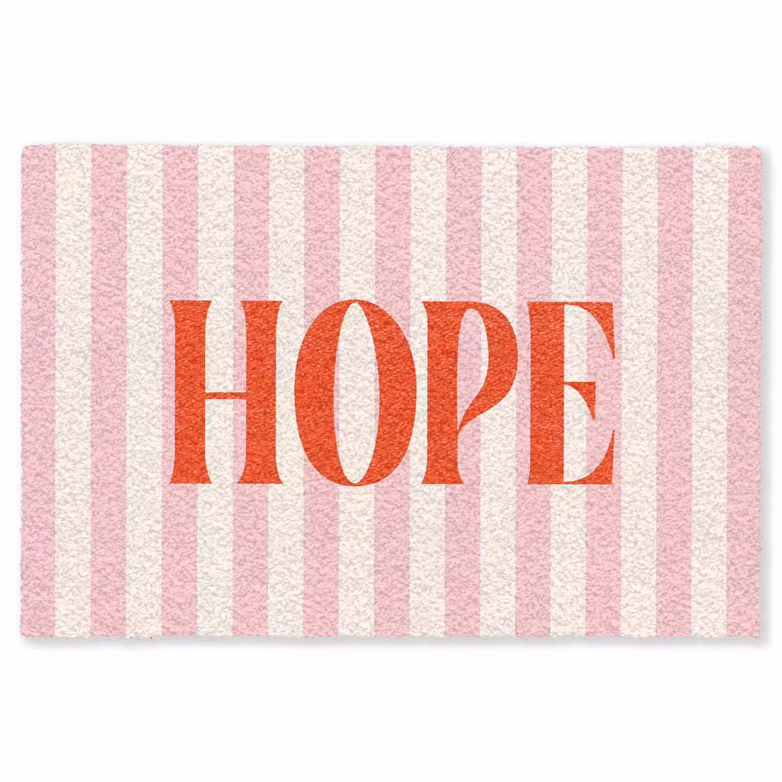 Vloerkleed - Zachtroze - Rood - Strepen - Hope — 1