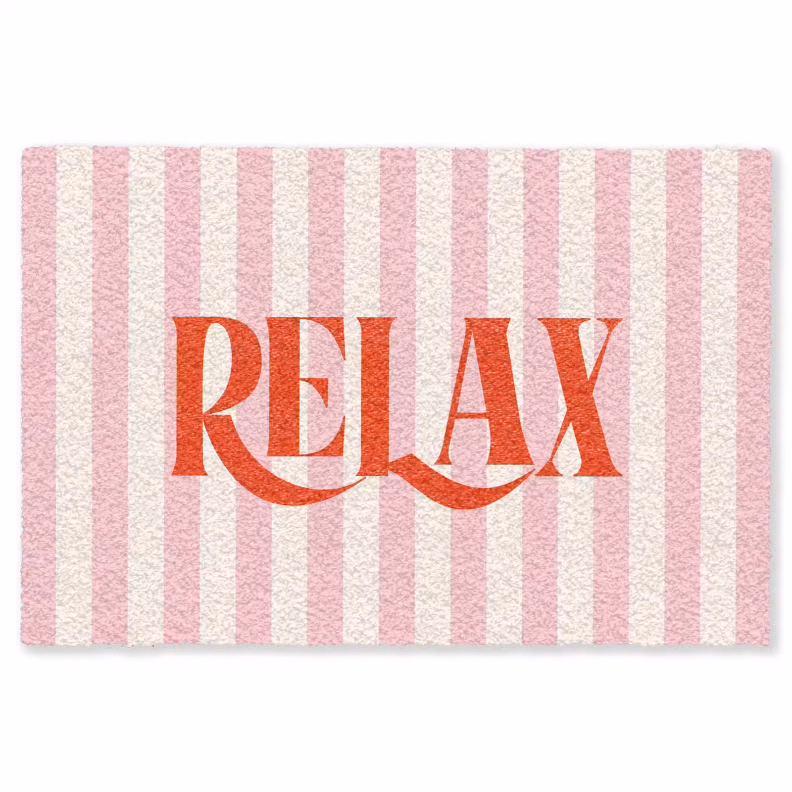 Vloerkleed - Zachtroze - Rood - Strepen - Relax — 1
