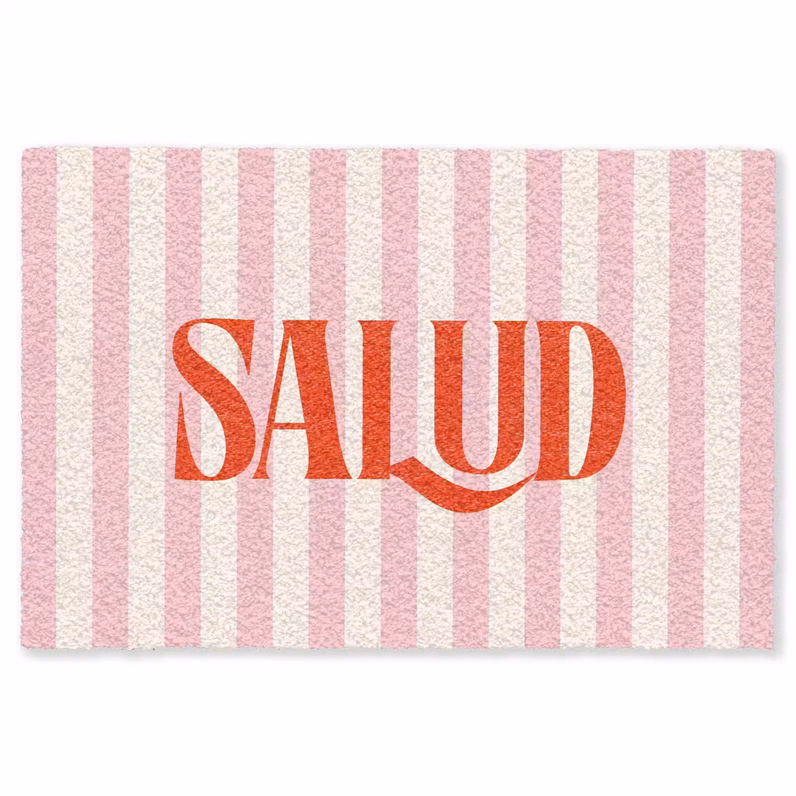 Vloerkleed - Zachtroze - Rood - Strepen - Salud — 1