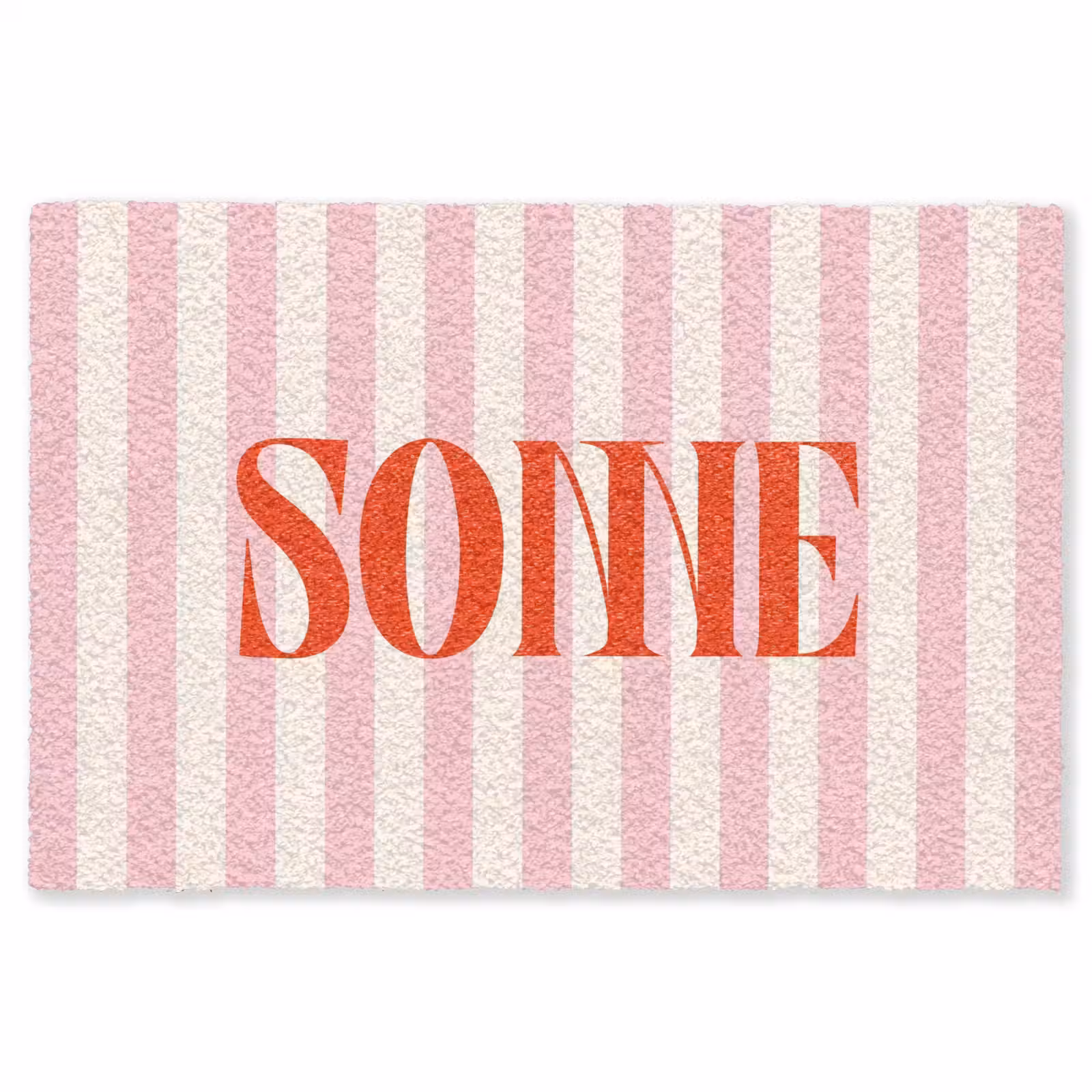 Vloerkleed - Zachtroze - Rood - Strepen - Sonne — 1
