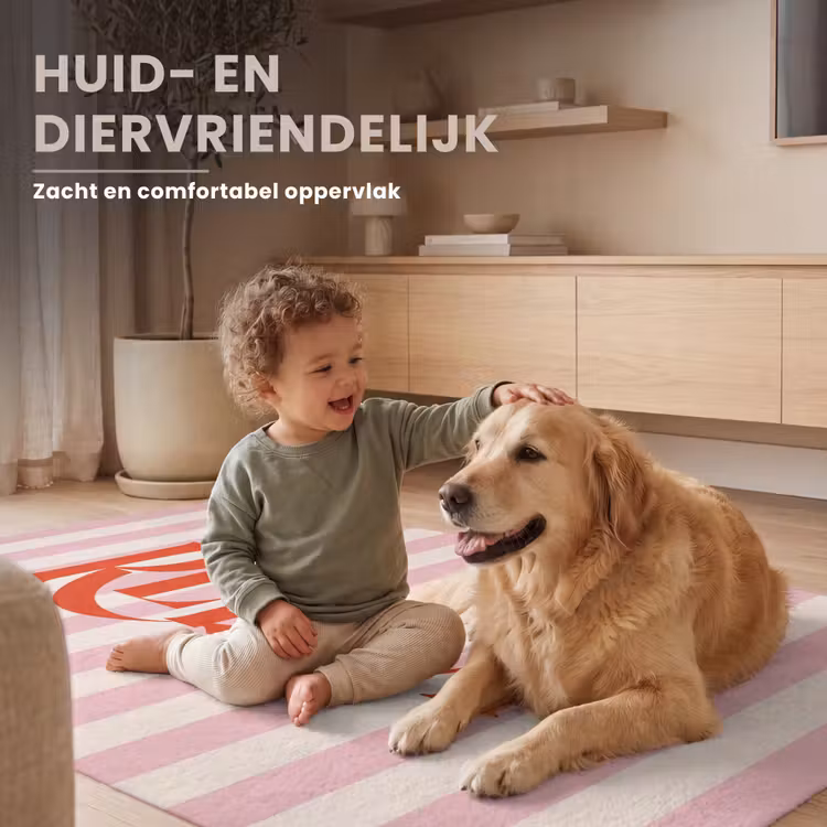 Vloerkleed - Zachtroze - Rood - Strepen - Relax — 6