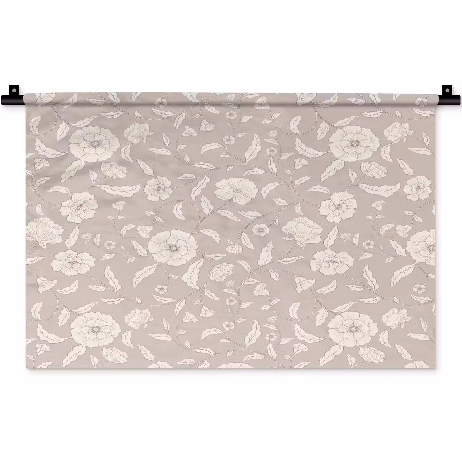 Wandkleed - Bloemen - Blaadjes - Patroon — 1
