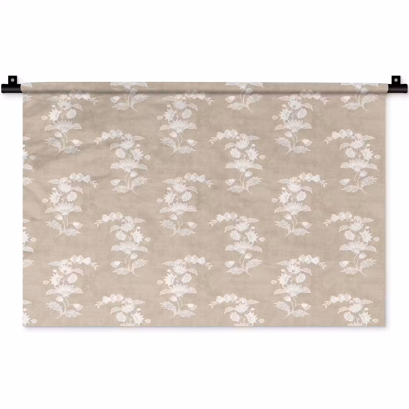 Wandkleed - Motief - Beige - Linnen — 1