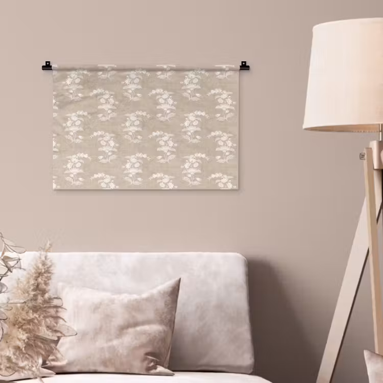 Wandkleed - Motief - Beige - Linnen — 2