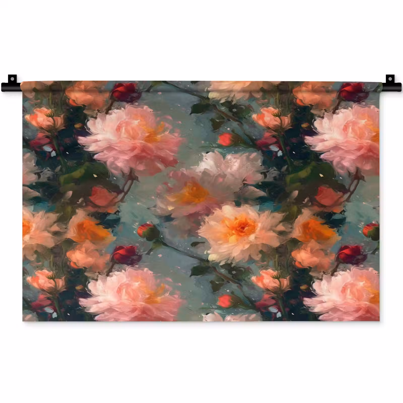 Wandkleed - Dahlia - Bloemen - Patroon — 1