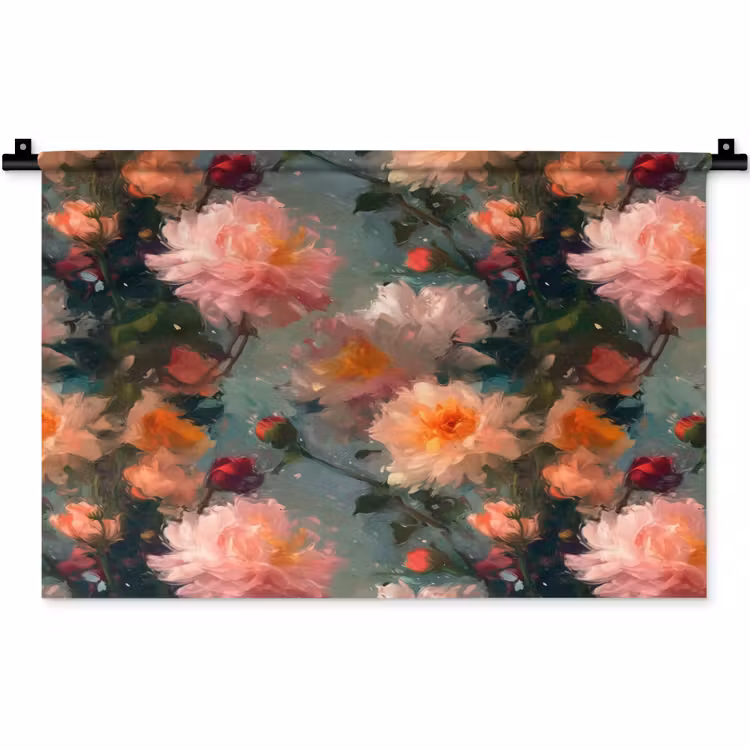 Wandkleed - Dahlia - Bloemen - Patroon — 1