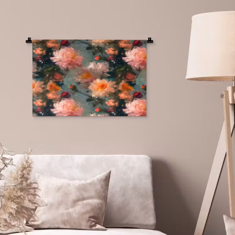 Wandkleed - Dahlia - Bloemen - Patroon — 2