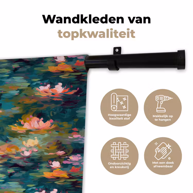 Wandkleed - Waterlelies - Vijver - Water — 3