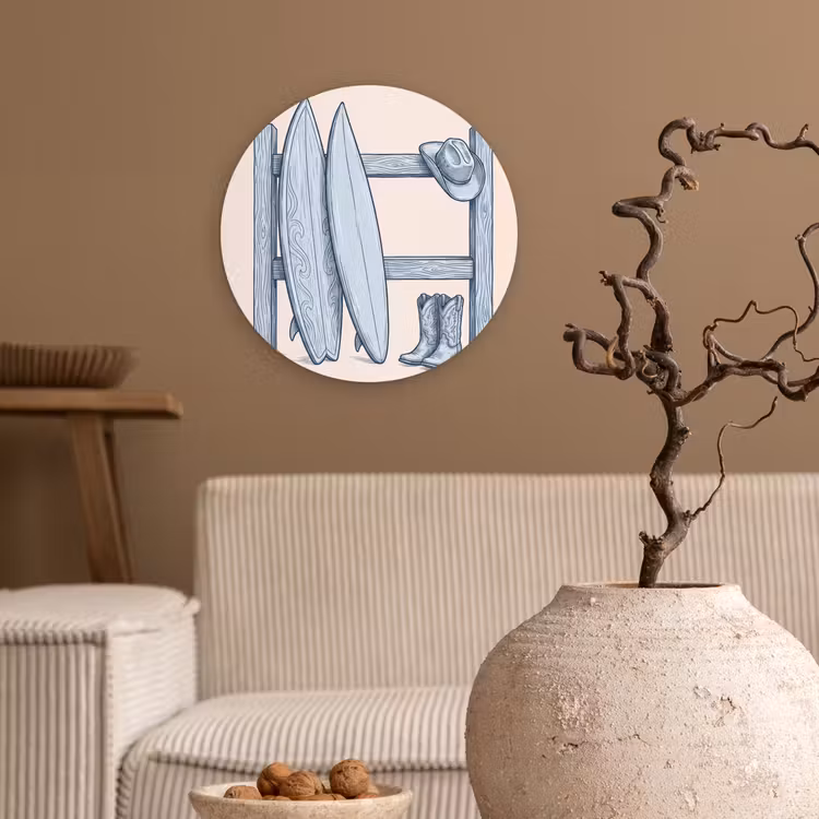 Wandcirkel - Glas - Recreatie - Kleding - Avontuur - Illustratie - Zomer — 2