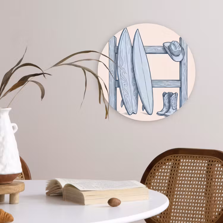 Wandcirkel - Glas - Recreatie - Kleding - Avontuur - Illustratie - Zomer — 4