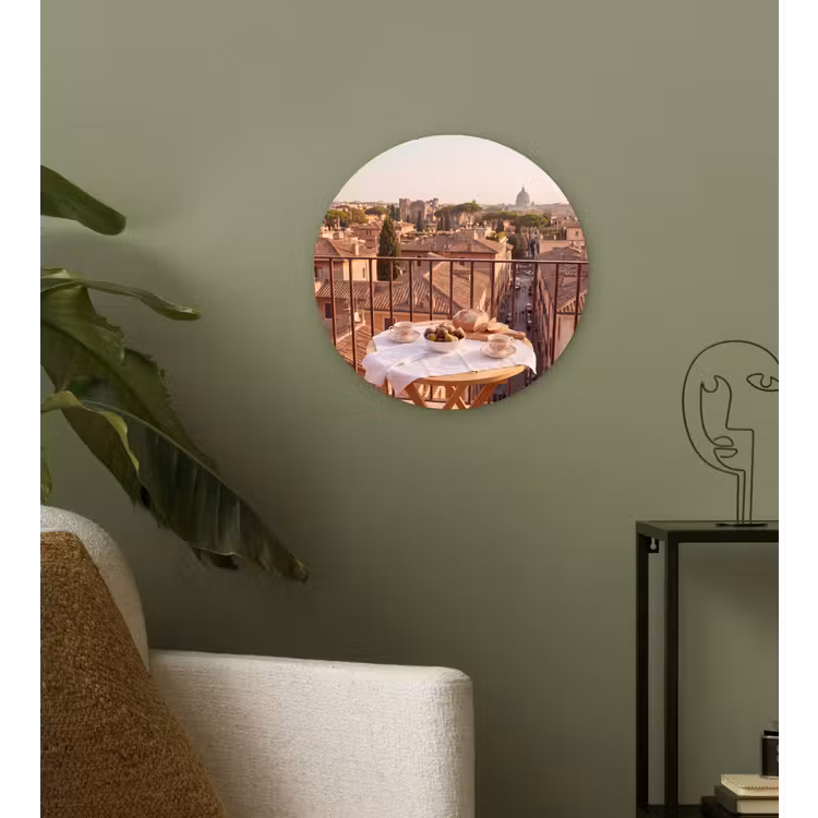 Wandcirkel - Glas - Eten - Ontbijt - Balkon - Stad - Zonsopgang — 3