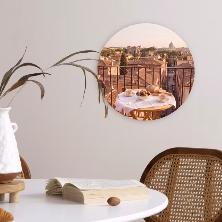Wandcirkel - Glas - Eten - Ontbijt - Balkon - Stad - Zonsopgang — 4
