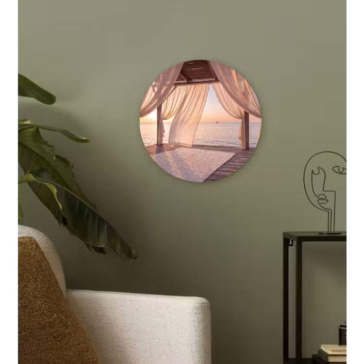 Wandcirkel - Glas - Overkapping - Zee - Zonsondergang - Vakantie - Rust — 3