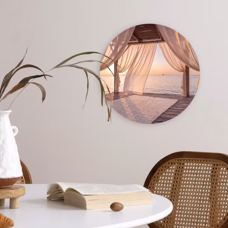 Wandcirkel - Glas - Overkapping - Zee - Zonsondergang - Vakantie - Rust — 4