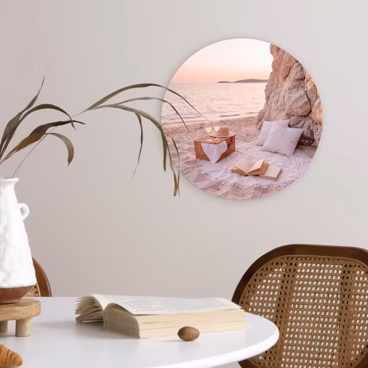 Wandcirkel - Glas - Strand - Picknick - Zonsondergang - Zomer - Natuur — 4