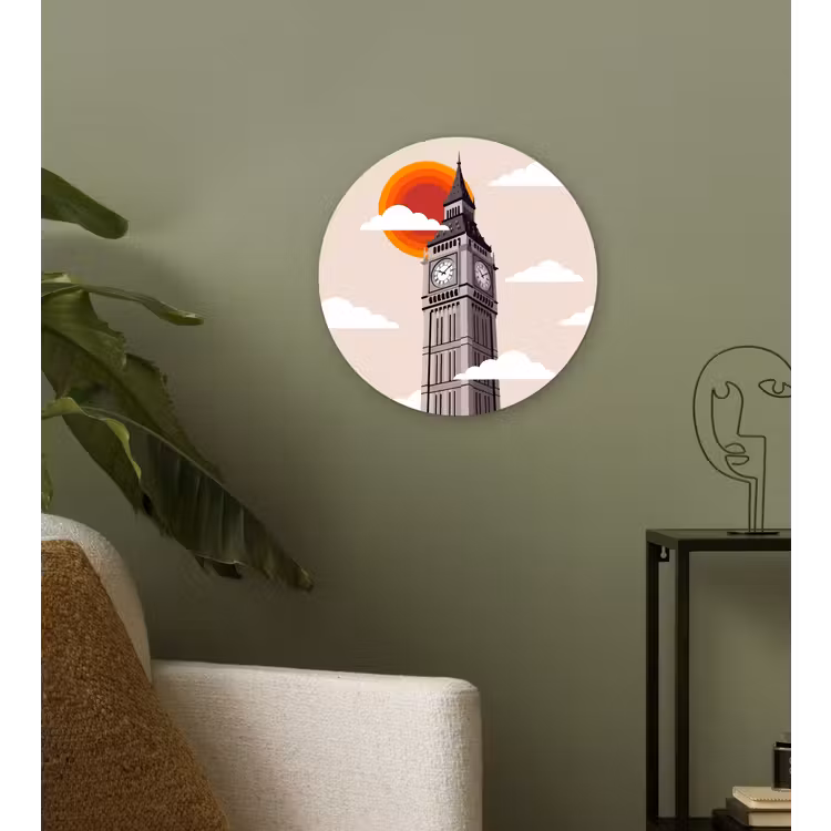 Wandcirkel - Glas - Toren - Klok - Londen - Architectuur - Retro — 3