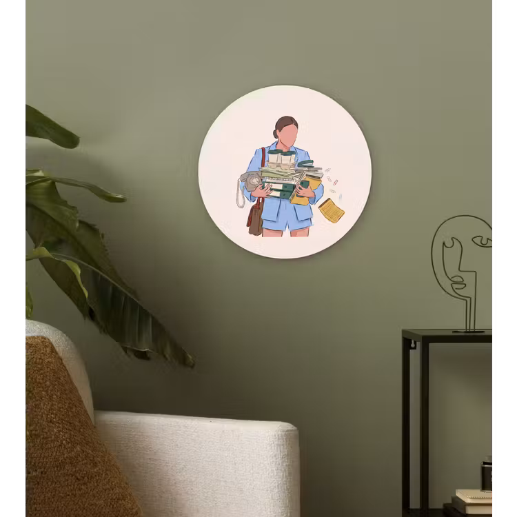 Wandcirkel - Glas - Mens - Kantoorartikelen - Werk - Modern — 3