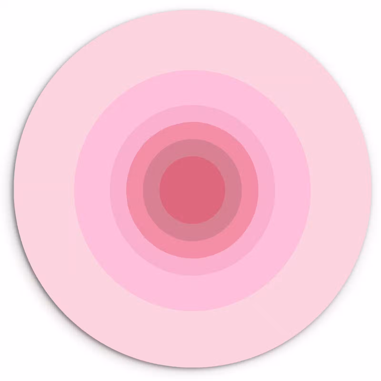 Wandcirkel - Glas - Patroon - Cirkels - Abstract - Roze - Modern — 1