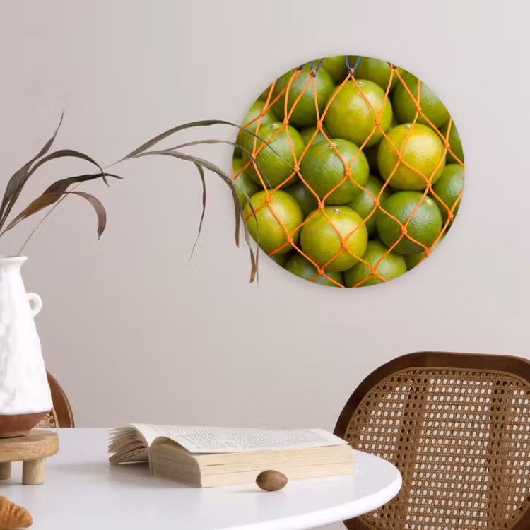 Wandcirkel - Glas - Eten - Net - Groen - Markt — 4