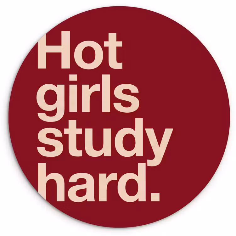 Wandcirkel - Glas - Tekst - Studie - Motivatie - Modern - Rood — 1