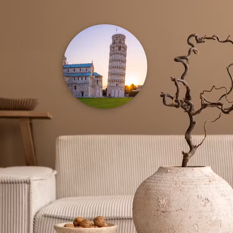 Wandcirkel - Glas - Architectuur - Toren - Pisa - Italië - Zonsondergang — 2