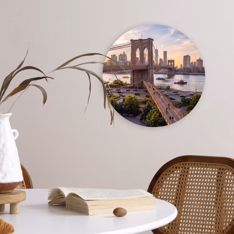Wandcirkel - Glas - Brug - Rivier - Stad - Zonsondergang - Architectuur — 4