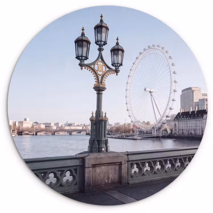 Wandcirkel - Glas - Reuzenrad - Londen - Stad - Architectuur - Brug — 1