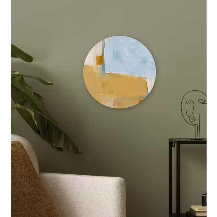 Wandcirkel - Glas - Abstract - Kleuren - Kunst - Modern - Blauw — 3