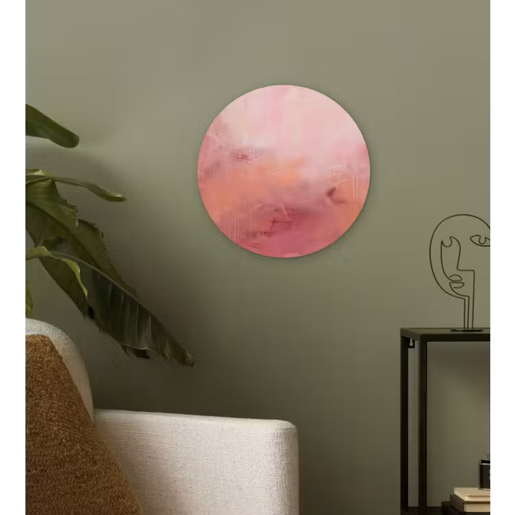 Wandcirkel - Glas - Kunst - Vloeiend - Pastel - Abstract — 3