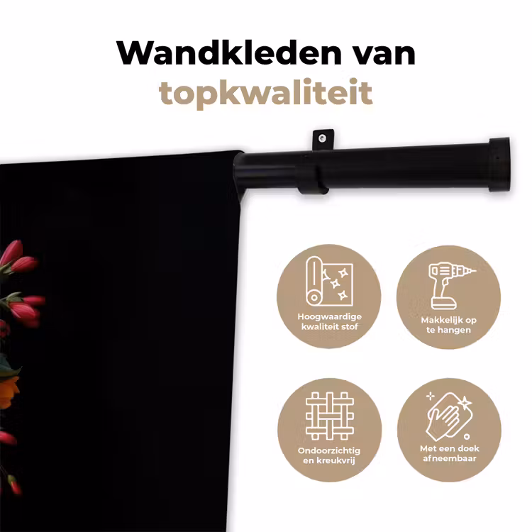 Wandkleed - Boeket - Romantisch - Kleurrijk — 3