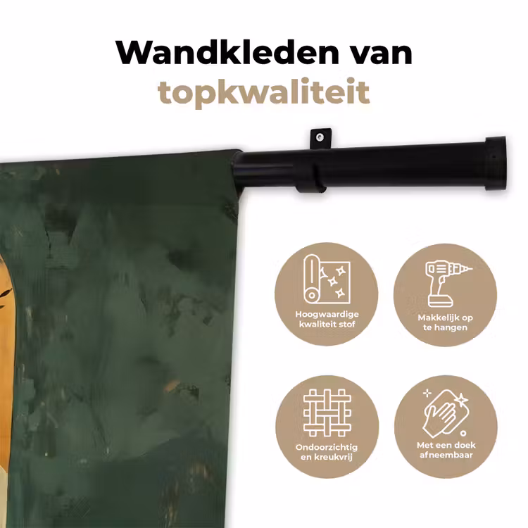 Wandkleed - Plant - Bloemen - Wit — 3